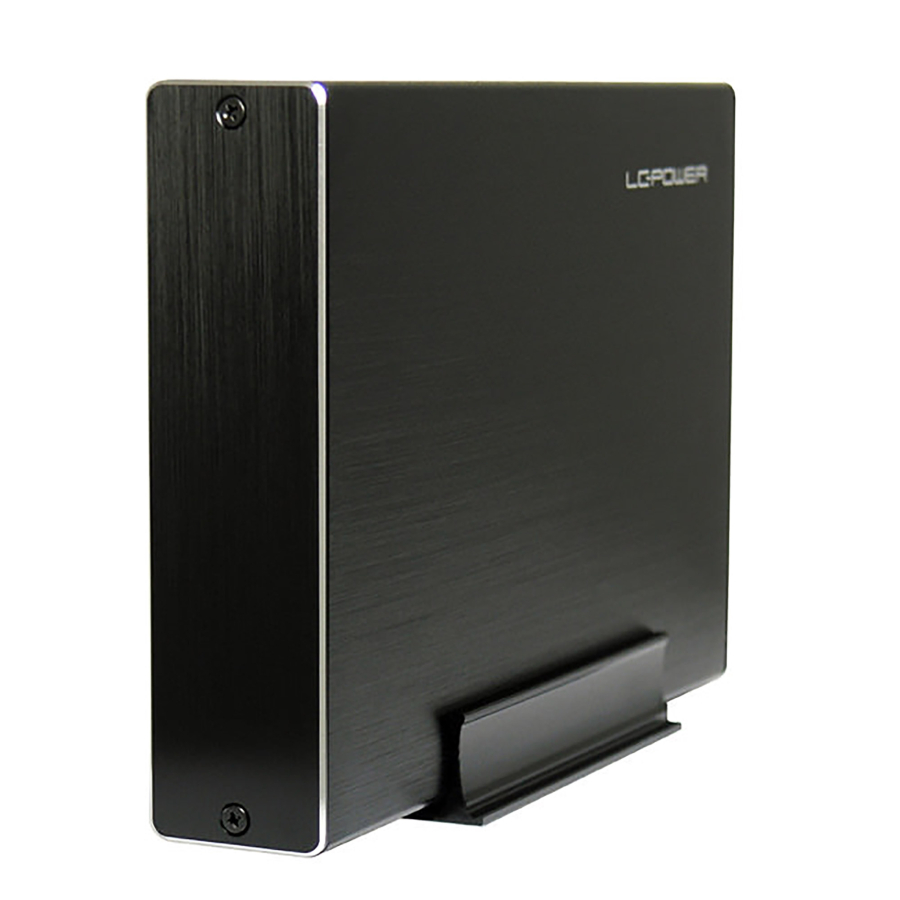 LC-Power LC-35U3-Becrux-C1, SATA da 3,5", USB-C, alluminio, nero