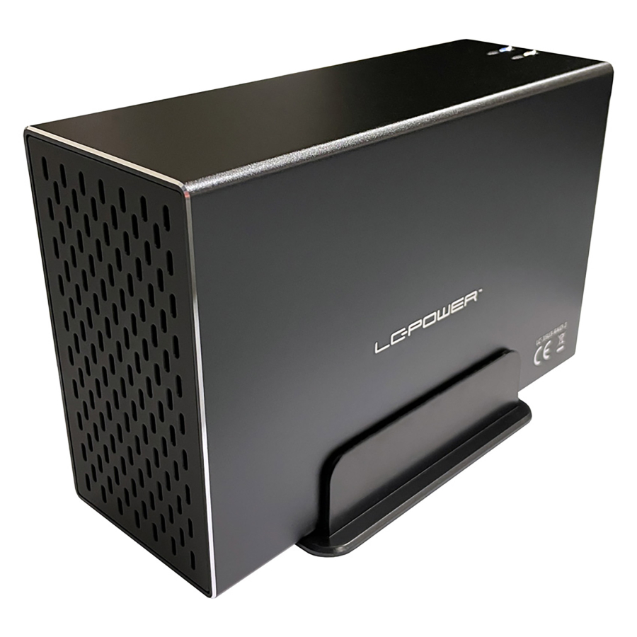 LC-Power LC-35U3-RAID-2,SATA da 3,5" a 2 alloggiamenti con RAID, alluminio, nero