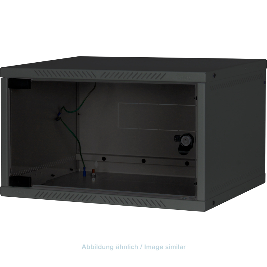 Triton RXA-09-AS4-BAX-A1 Armadio Rack parete 19" 9U, IP30, 550x400, vetro, nero