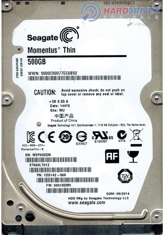 Seagate ST500LT012-1DG142 disco rigido interno 2.5