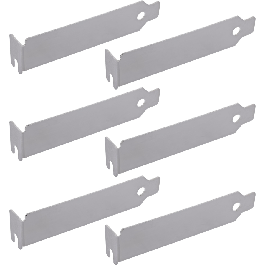InLine Set staffe per slot, PCI Low-Profile, alluminio, 6 pz.