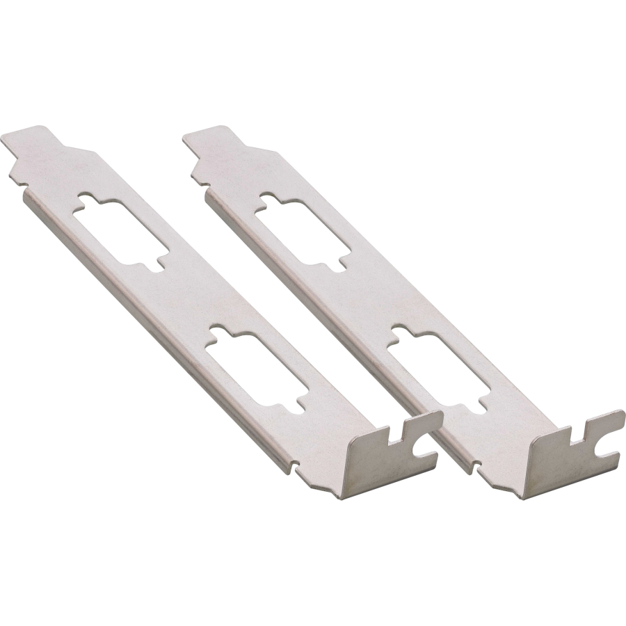 InLine Staffa per slot per 2x Sub-D 9-pin, utilizzabile su entrambi i lati