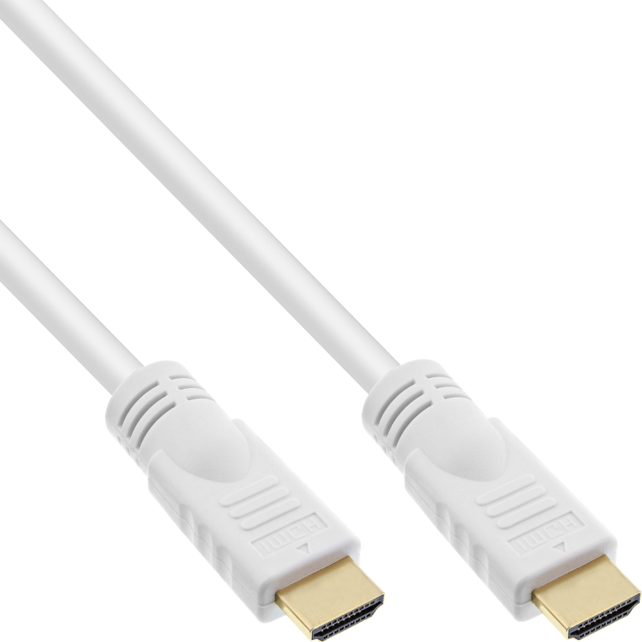 InLine Cavo HDMI 2.0, High Speed, Ethernet, 4K2K, 4K3D, Premium, 7,5m, bianco