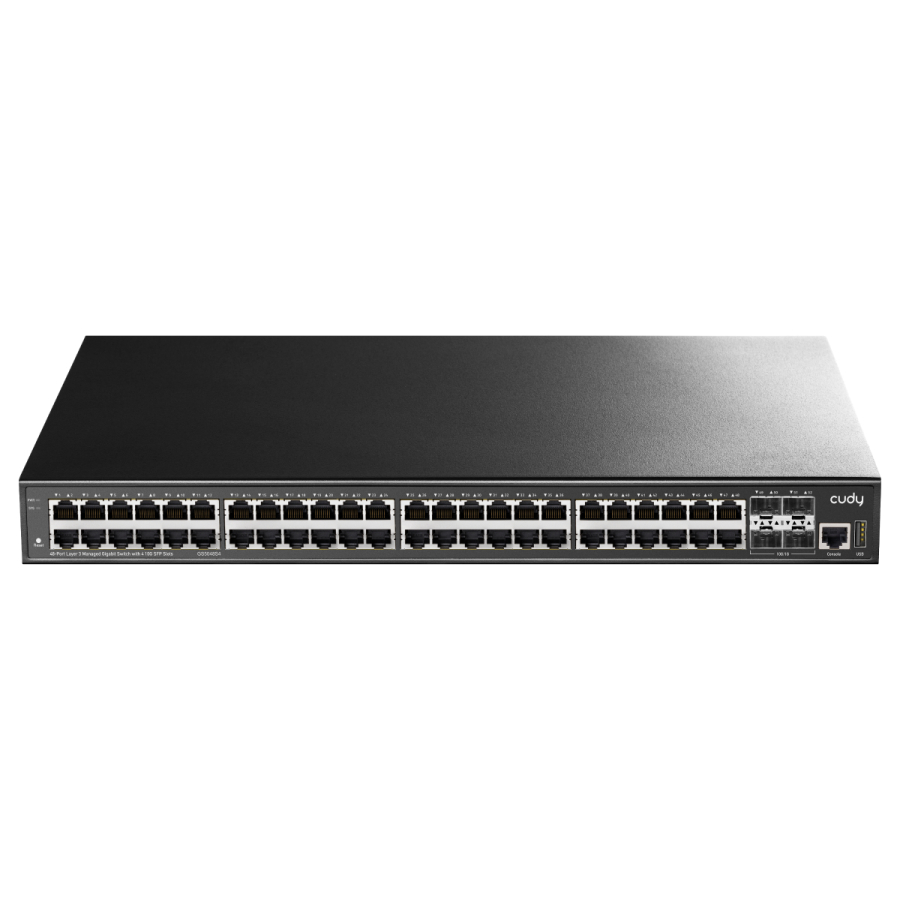 Cudy GS5048S4 switch di rete Gestito L3 Gigabit Ethernet (10/100/1000) Nero