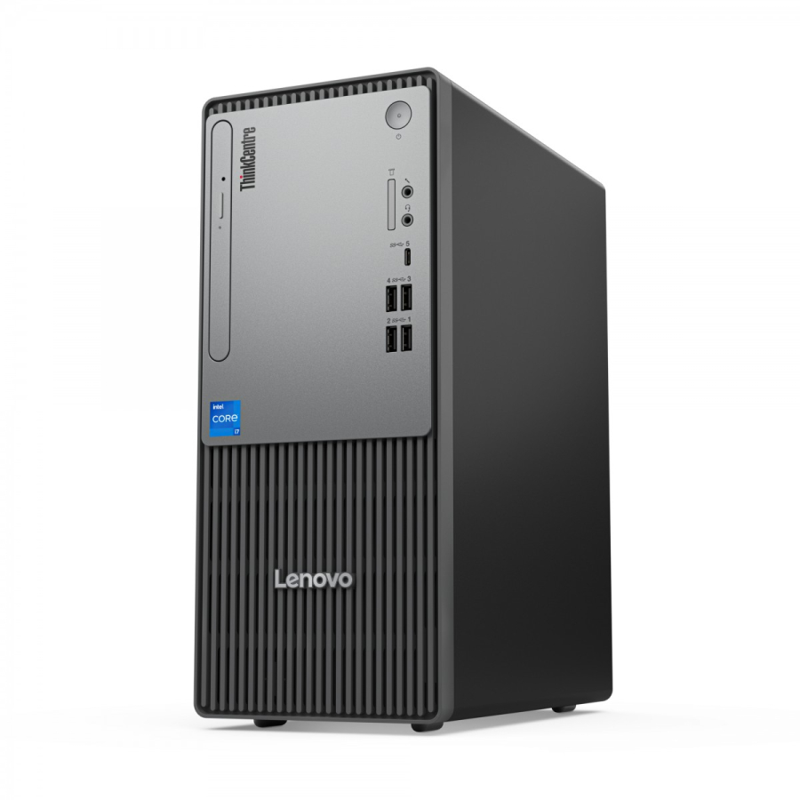 Lenovo ThinkCentre neo 50t Gen 5 Intel® Core™ i7 i7-14700 16 GB DDR5-SDRAM 512 GB SSD Windows 11 Pro Tower PC Nero. Grigio