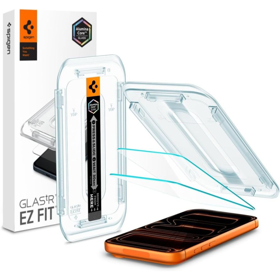 Vetro Temperato Spigen Glas.tR EZ Fit per iPhone 16 Pro Max / 17 Pro Max - 2 pz.