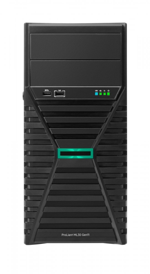 HPE ProLiant ML30 Gen11 6325P 3.5GHz 4c 1P 1x32GB-U 4LFF 2x960GB SSD 1x1000W PS EU Server