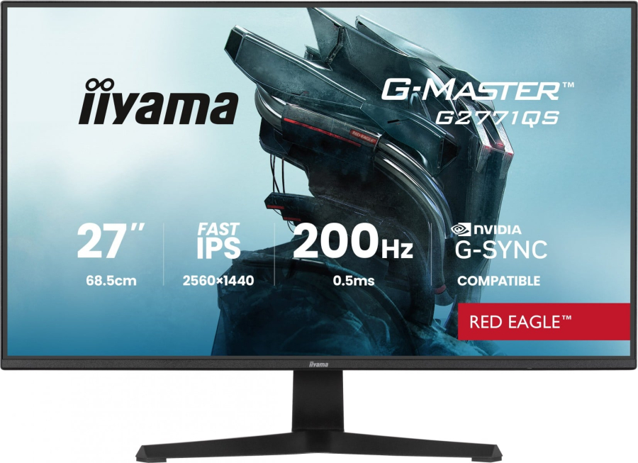 iiyama G-MASTER G2771QS-B1 Monitor PC 68.6 cm (27) 2560 x 1440 Pixel Wide Quad HD Nero