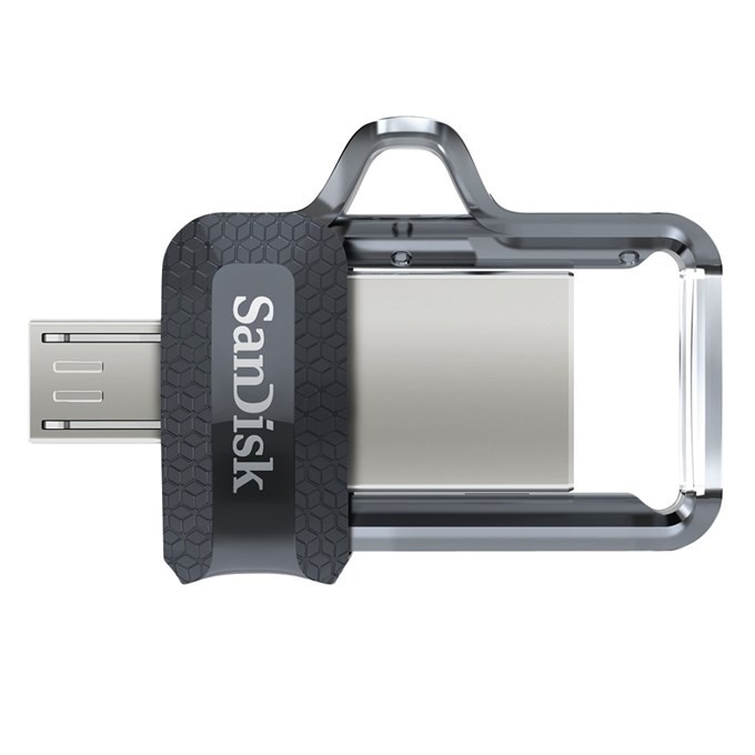 SanDisk 173384 unita flash USB 32 GB USB Type-A / Micro-USB Nero. Trasparente