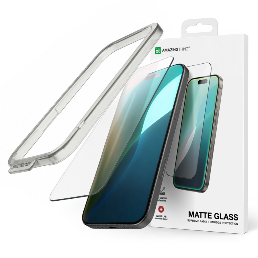 AmazingThing Titan Matte FusionFilter 7 Tempered Glass Screen Protector for iPhone 17 Air