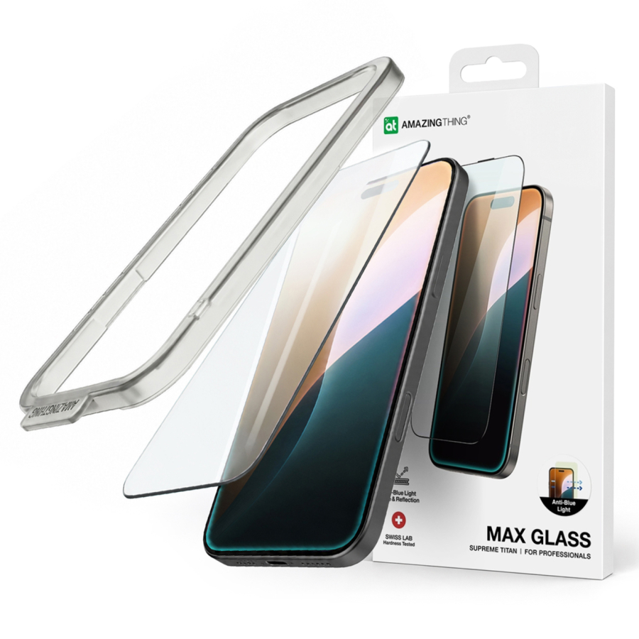 AmazingThing Titan Max FusionFilter 7 in vetro temperato per iPhone 17