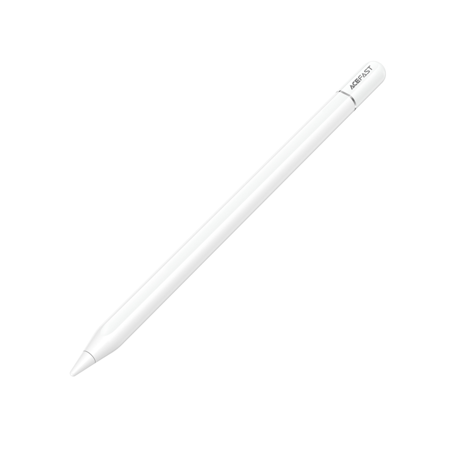 Acefast V3 Capacitive Stylus for iPad with Wireless Charging and 2 Interchangeable Tips - White