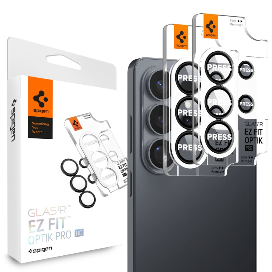 Spigen Glas.Tr Ez Fit Optik Pro HD Camera Cover 2-pack for Samsung Galaxy S26 Ultra - Black