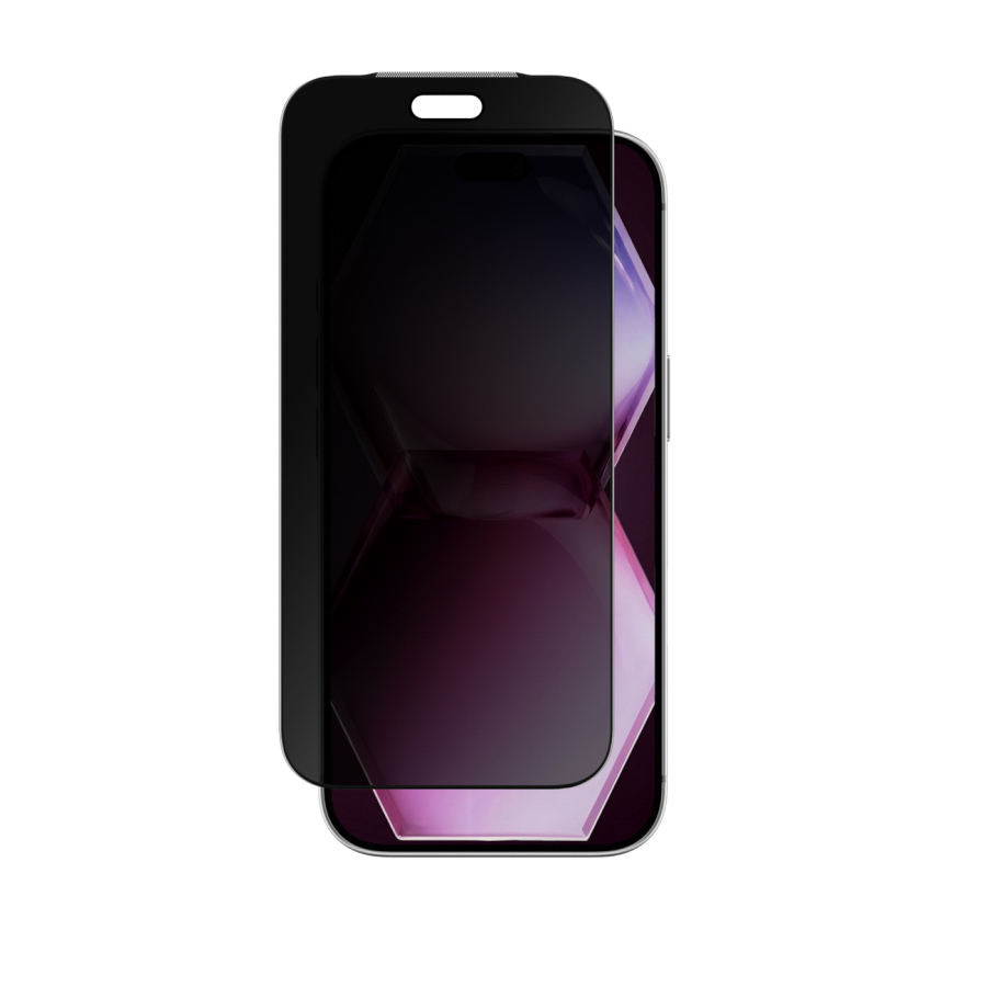 AmazingThing Titan Care Privacy Glass per iPhone 18 Pro con telaio di montaggio