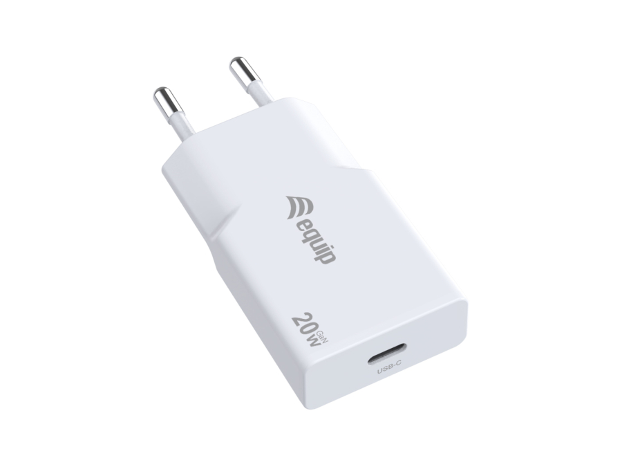 EQUIP 245521 ALIMENTATORE 20W GAN 1 PORTA SLIM W 1xUSB C QC+PD3.0