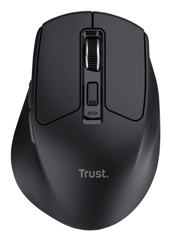 TRUST MOUSE WIRELESS RICARICABILE MULTICONNECT WL 2,4GHZ + 2x BT SILENT - 3200DPI - NIVEN - NERO