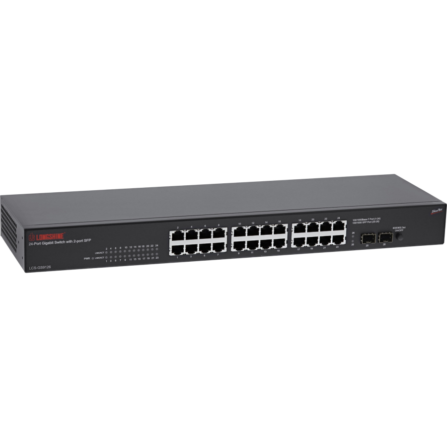 Longshine Switch Gigabit, 24 Porte, LCS-GS9126