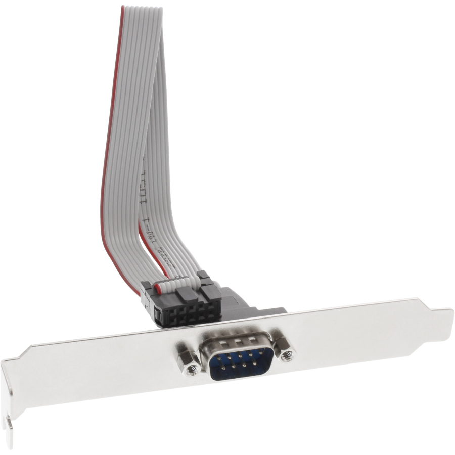 InLine Staffa PCI, 1x seriale Sub-D 9pin M, IDC 10pin F interna 1:1, 0,60m