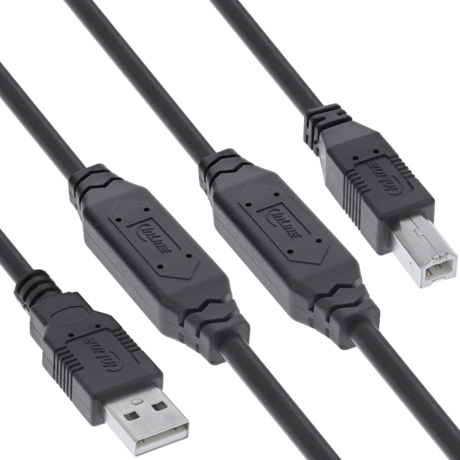 Cavo attivo InLine USB 2.0, da spina USB-A a spina USB-B, 25 m