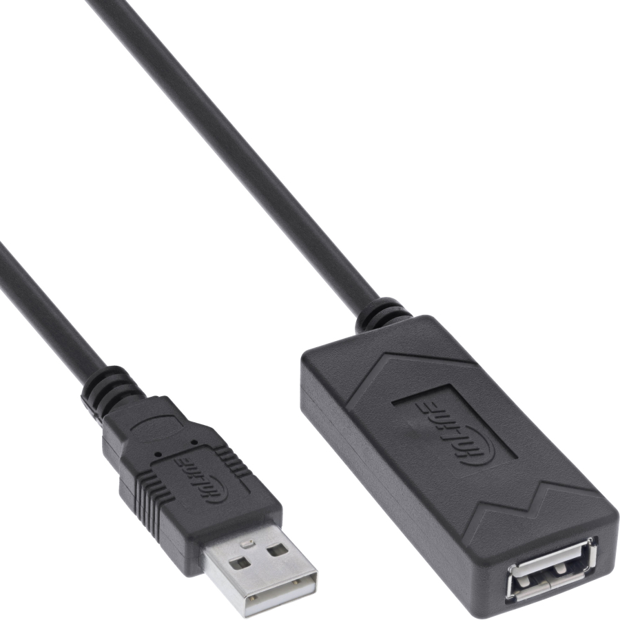 Prolunga attiva InLine USB 2.0, spina/presa USB-A, 10 m