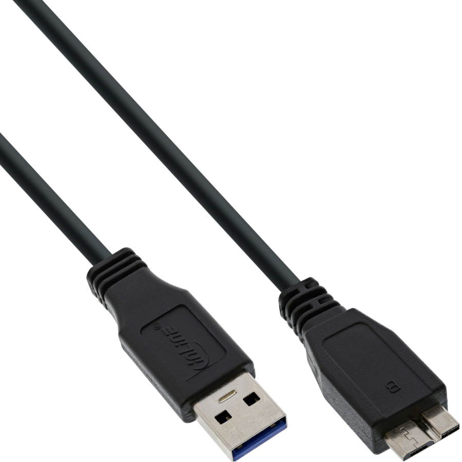 InLine Cavo USB 3.2 Gen.1 A maschio / Micro B maschio, nero, 2m