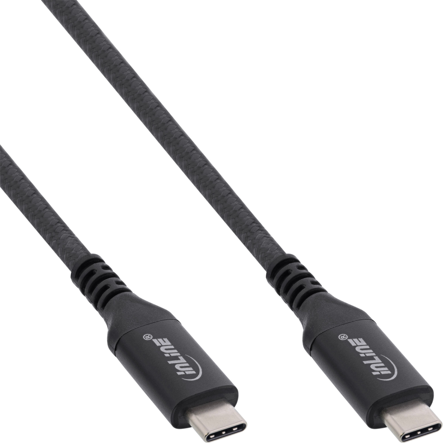 InLine Cavo USB4, USB-C maschio/maschio, 8K60Hz, nero, 1,5m