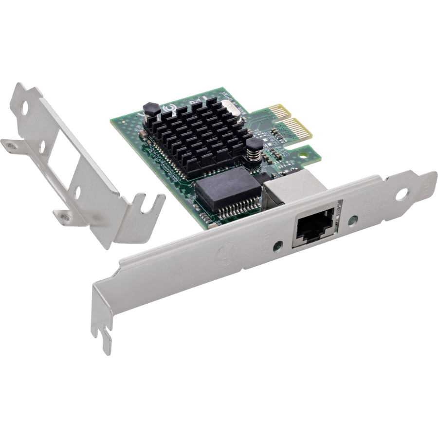 InLine Scheda di rete Gigabit PCIe, RJ45, a basso profilo