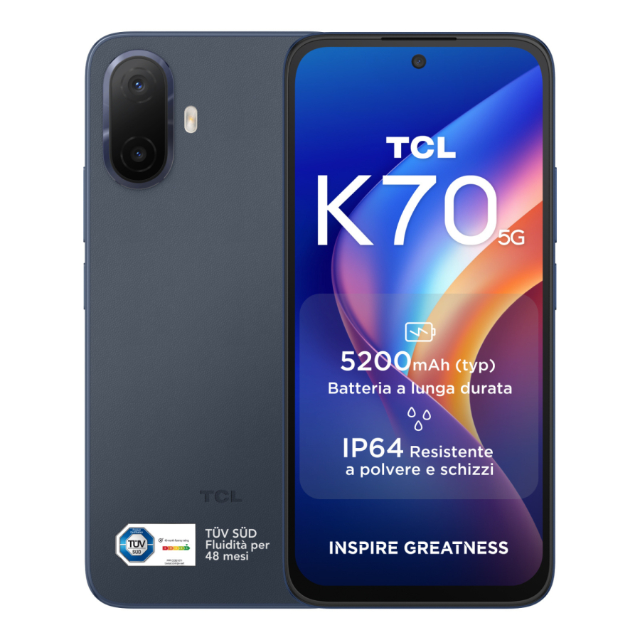 TCL K70 5G 4+128GB 6.8" STARDUST BLUE ITALIA