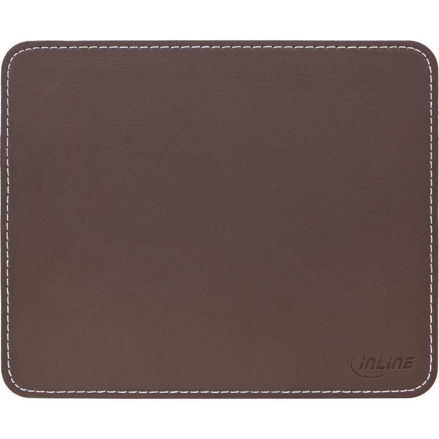 InLine Mouse Pad Premium, similpelle, marrone, 255x220x3mm