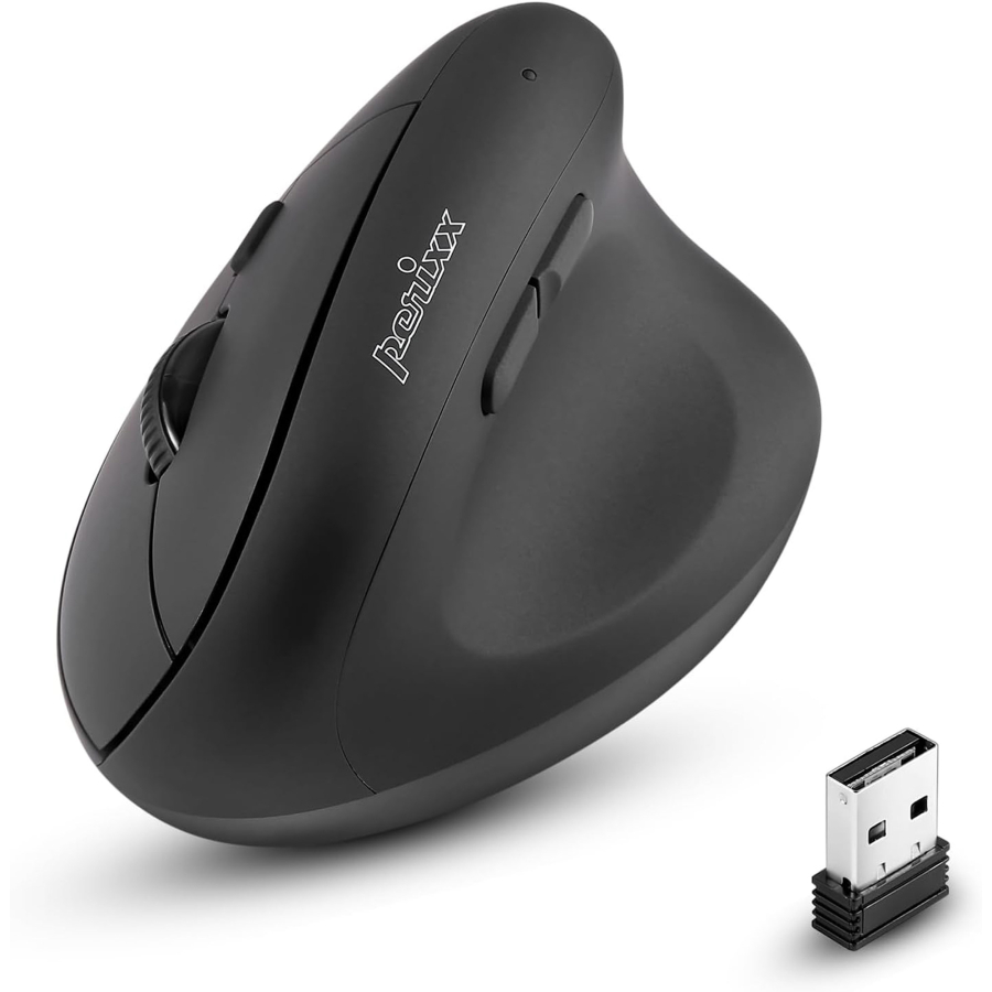 Perixx PERIMICE-608II, mouse wireless dal design ergonomico