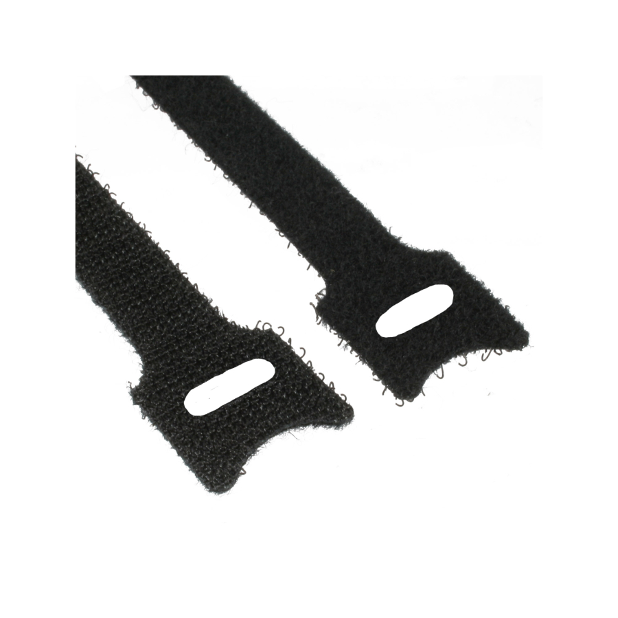 InLine Fascette 12x200 mm, chiusura a strappo, confezione da 10, nero