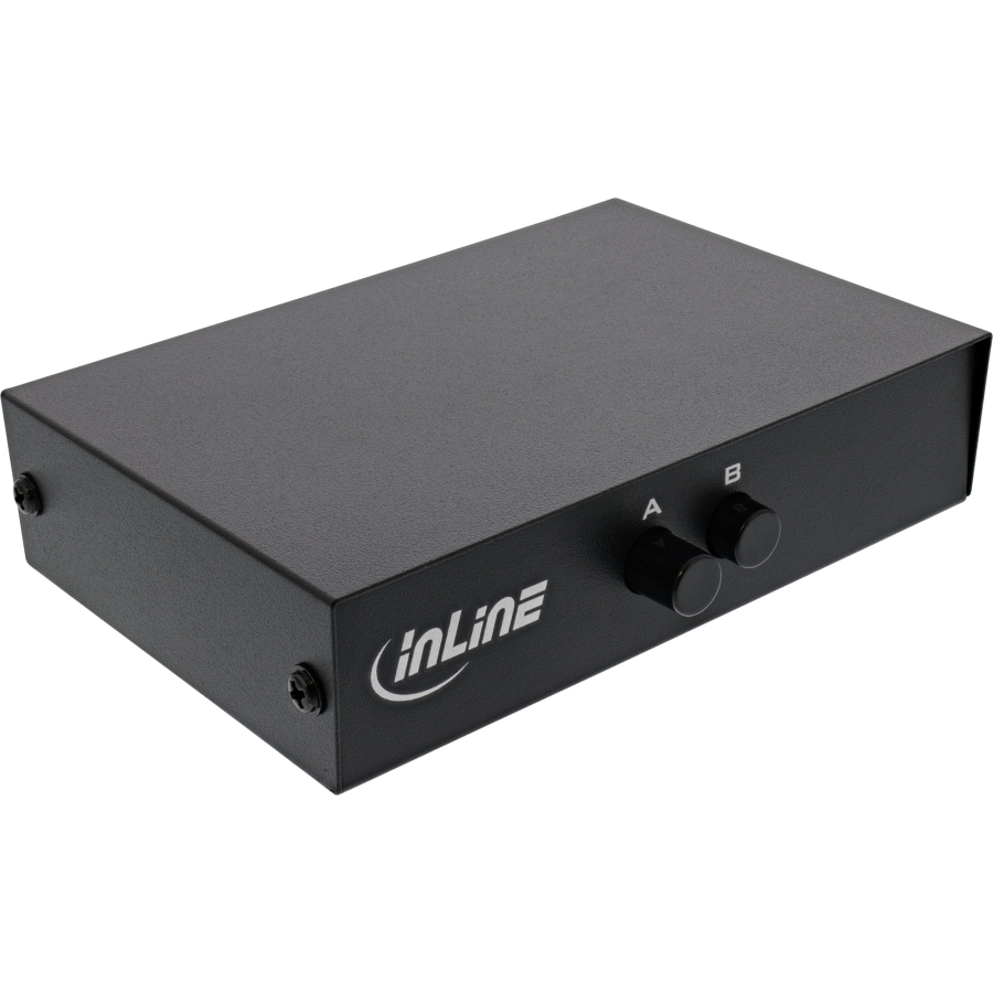 InLine Switch seriale manuale 2-fold, RS232, 9-pin Sub-D
