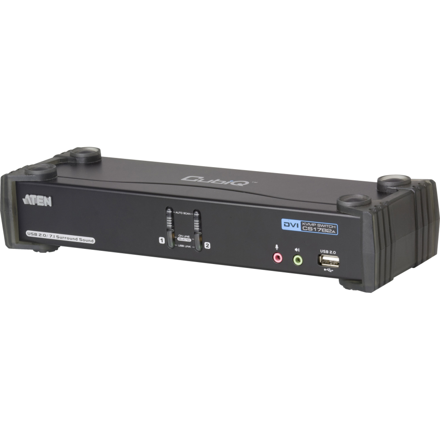 ATEN CS1782A Switch KVMP™ Dual Link/audio CH7.1 USB DVI a 2 porte