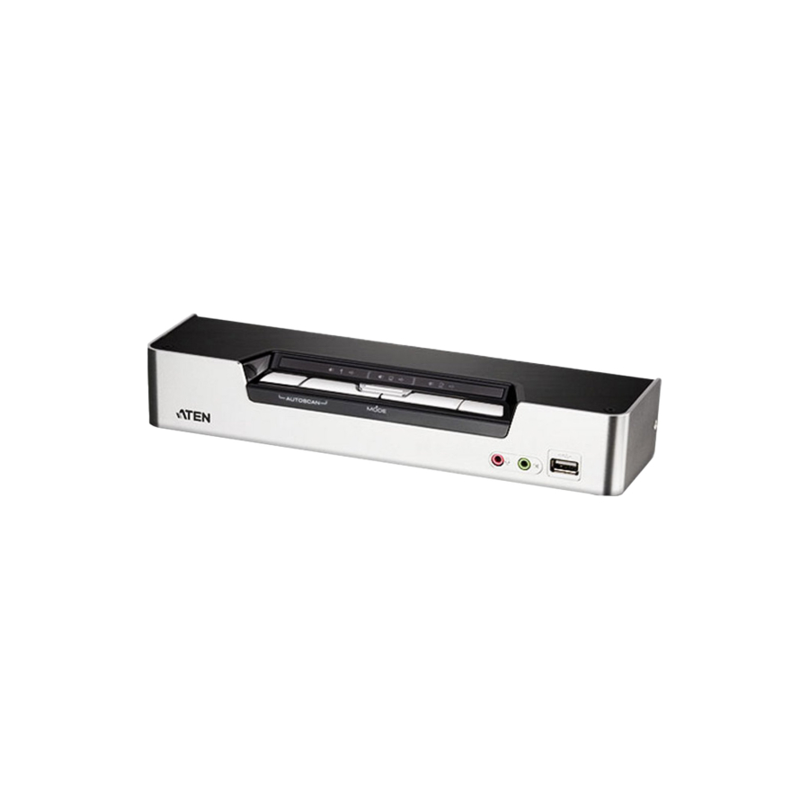 Aten CS1794, KVM Switch, 4 porte, USB HDMI, Audio, Hub USB 2.0, Kit cavi inclusi