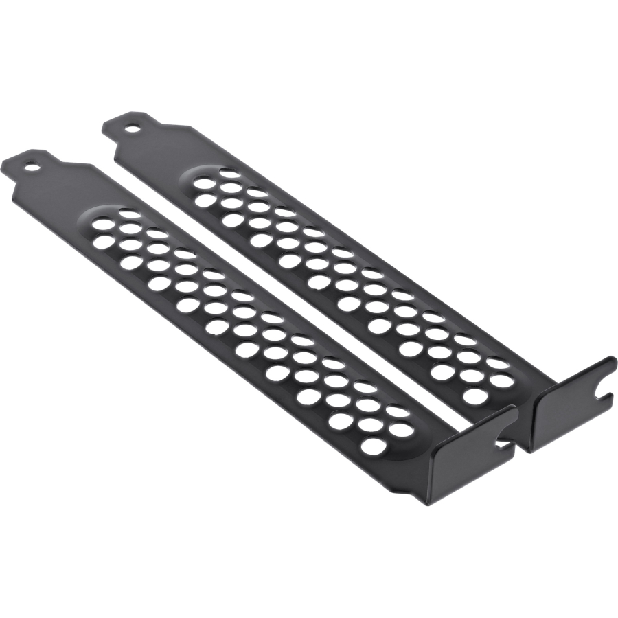 2-Pack InLine Staffe coprislot perforate, nero