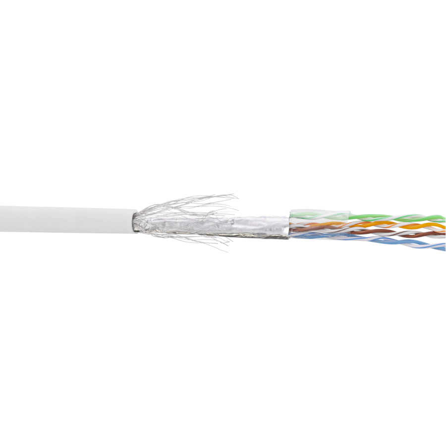 InLine Matassa Cavo Cat.5e, bianco, SF/UTP, AWG26, PVC, CCA, 100m