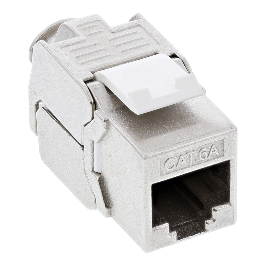 InLine Snap-In (Keystone), RJ45 femmina / LSA, Cat.6A, STP, per cavi AWG 22- 24