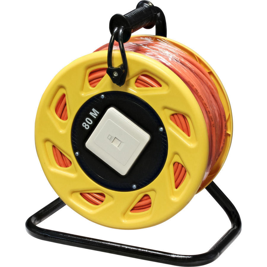 Bobina di cavo di rete InLine, Cat.6A RJ45, 80 m, arancione