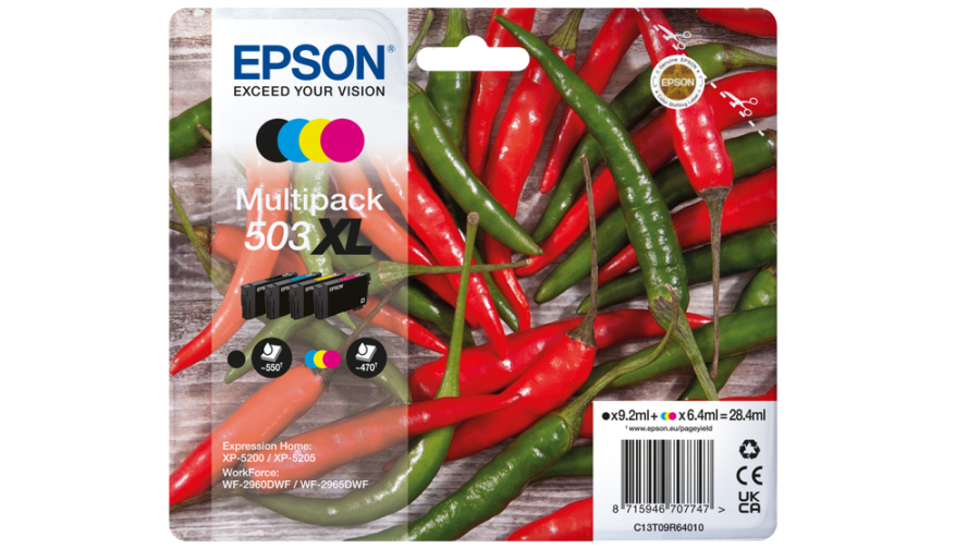 EPSON CART INK PEPERONCINO, 4-COLOURS 503XL