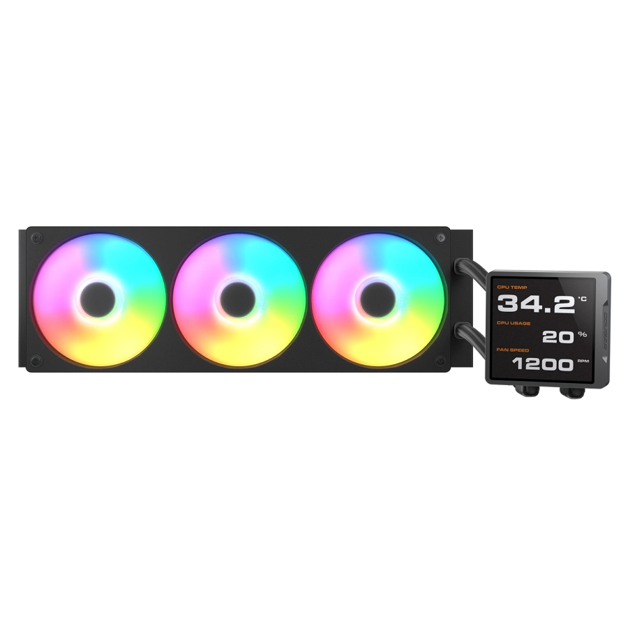 COUGAR RAFF. LIQUIDO POSEIDON VISTEK PRO ARGB 360 IPS TFT 3.9'' CGR-PSDVPRGB-B-360