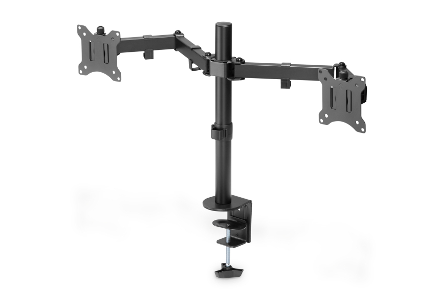 DIGITUS DA90400 STAFFA TV/MONITOR DA TAVOLO MORSA DIMENSIONI DA 13 A 32 2 MONITOR