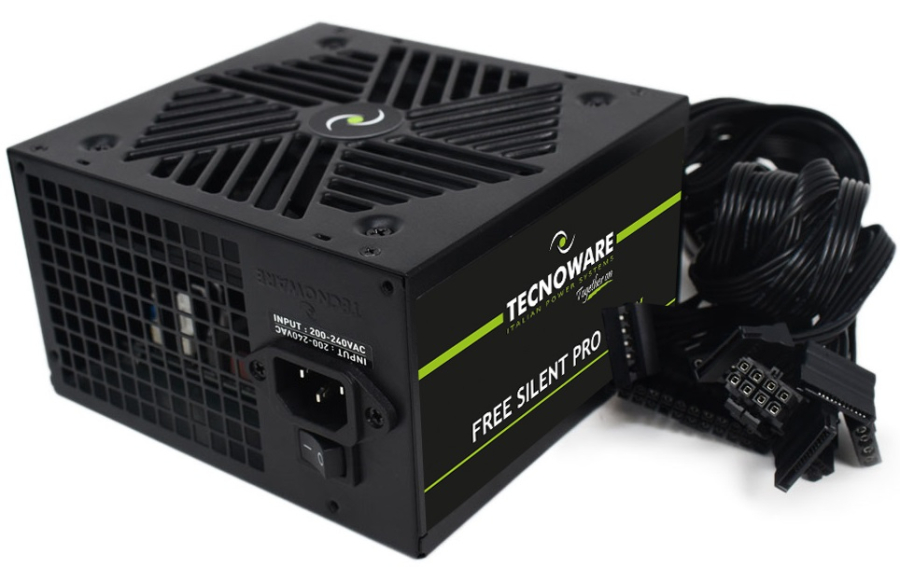 TECNOWARE FAL651FSP12 ALIMENTATORE 650W 12CM FREE SILENT 4xSATA 2xMOLEX TOGHETER ON