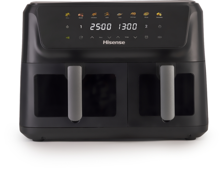 HISENSE HAF2700 FRIGGITRICE ARIA 11LT DOPPIO CESTELLO DISP.COLORI + VETRO