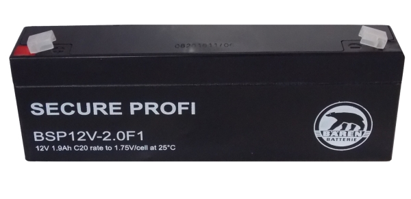 Batteria Piombo-Acido per UPS 12V 1,9 Ah (Faston 4,8mm) BSP12V-2.0F1