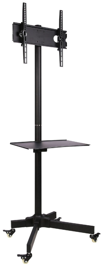 Supporto a Pavimento con Mensola Trolley TV LCD/LED/Plasma 23''-55''
