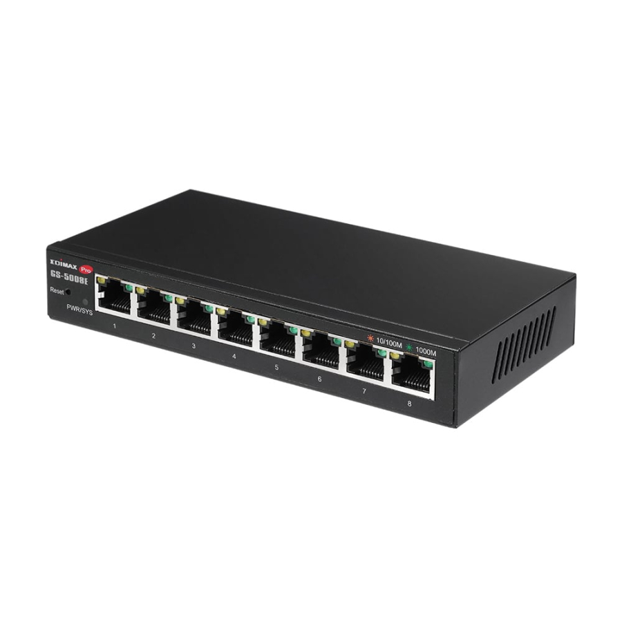 Smart Switch Web Gigabit 8 porte. GS5008E