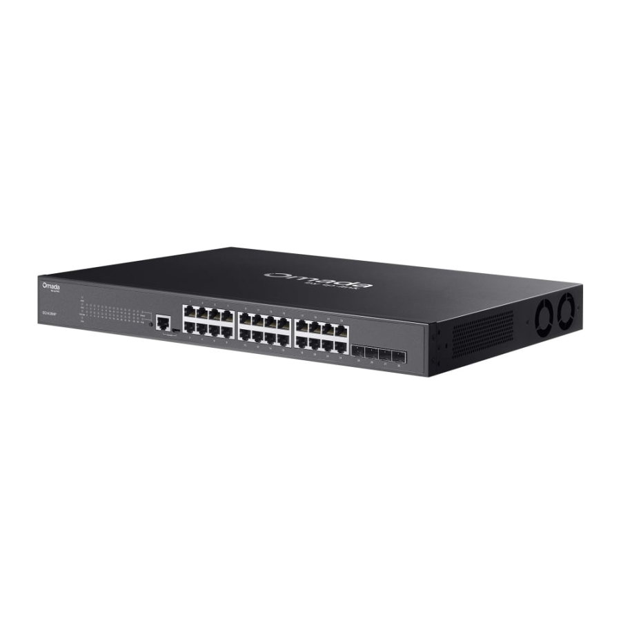 Switch Managed L2+ con 24 Porte Gigabit PoE+ e 4 Slot SFP. SG3428MP
