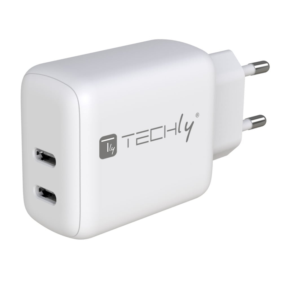 Caricatore Alimentatore 2 porte USB-C™ da Muro 35W