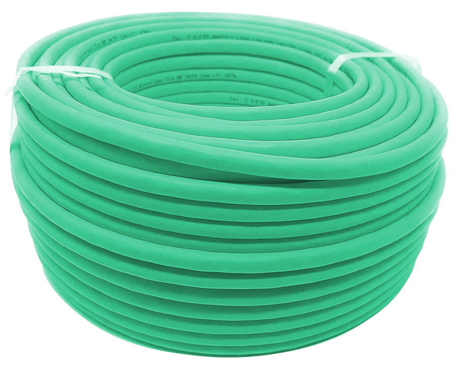 Matassa S/FTP Cavo Cat.7 Rame LSZH 100m Flessibile Verde