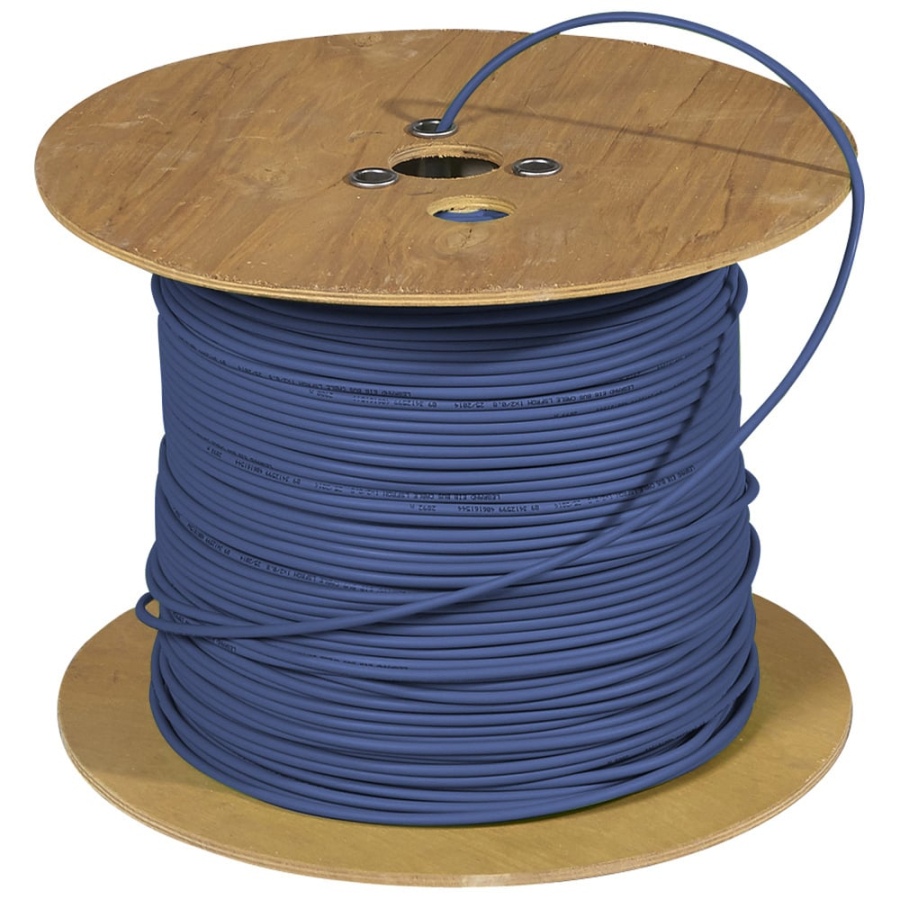 Bobina S/FTP Cavo Cat.7A+ Rame 500m Rigido PIMF B2ca Blu